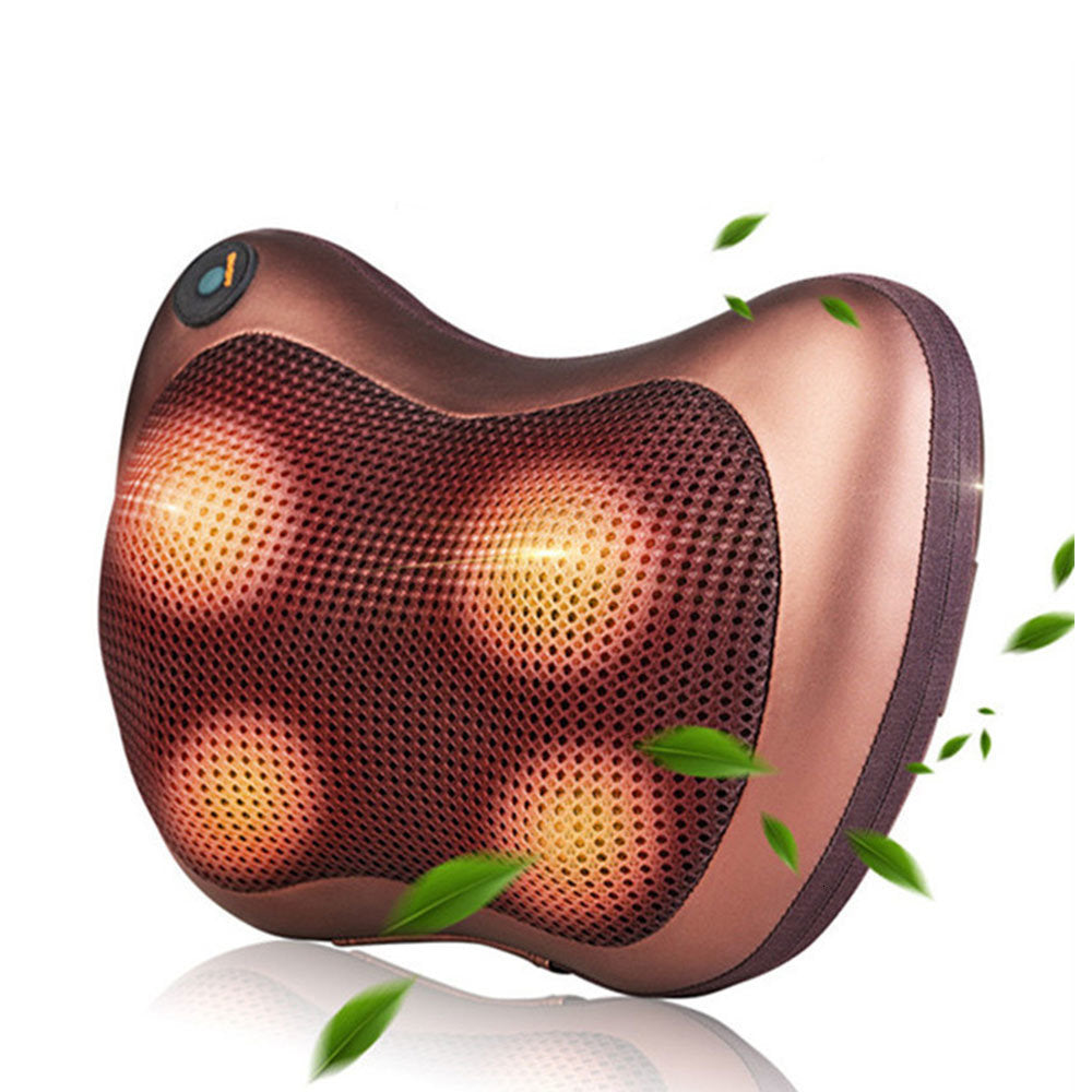 Car and Home Massage Pillow Electric Massager for Neck, Back, Shoulder, Waist, Muscle Pain Relief with Heat Function