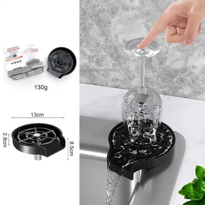 Glass washer - Glass washer for kitchen - Glass Rinser Cup Bottle Washer Cleaner for Kitchen Sinks, Kitchen Sink Accessories Attachment Stainless