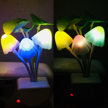 Mushroom LED Night Light For Home ( random color )