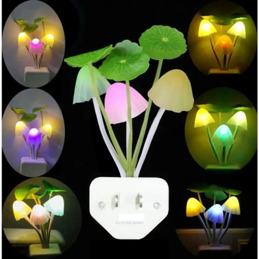 Mushroom LED Night Light For Home ( random color )