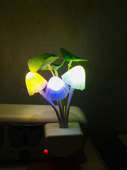 Mushroom LED Night Light For Home ( random color )