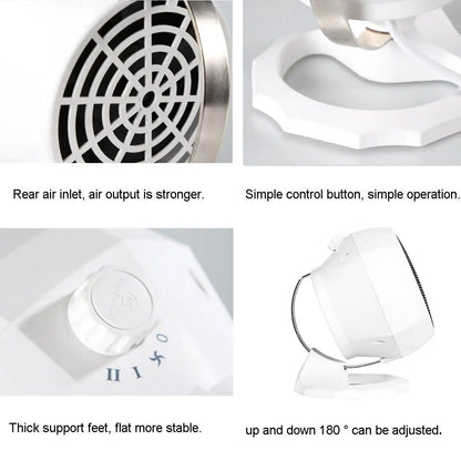 Miniature heater model WG-089.. Flexible 1800W Portable Electric Heater Fan Winter Warm Hot Fan Home Office Winter Warmer(random color )