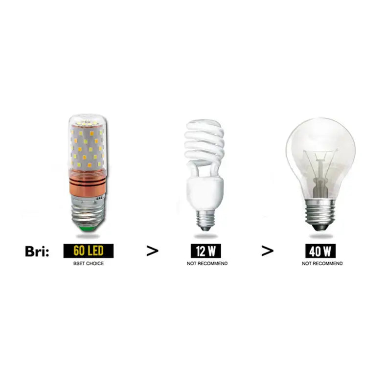 E27 LED Corn Light Lamp Bulb | 3 in 1 light modes Chandelier, Candle LED Light For Home & Decoration - 12W/16W