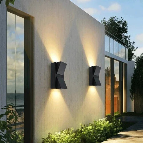 K Shaped Double Led Two Side Waterproof LED Outdoor Light | Wall Lamp for Outdoor and Indoor | Best For Home & Garden - 10 W