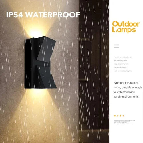 K Shaped Double Led Two Side Waterproof LED Outdoor Light | Wall Lamp for Outdoor and Indoor | Best For Home & Garden - 10 W