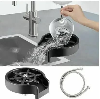 Glass washer - Glass washer for kitchen - Glass Rinser Cup Bottle Washer Cleaner for Kitchen Sinks, Kitchen Sink Accessories Attachment Stainless