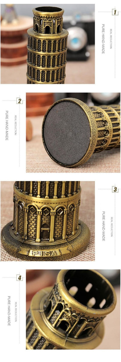 Pissa Tower Metal Model For Home & Office Decoration (10 inches)