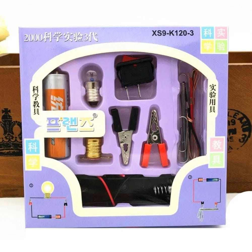 DIY Electrical Circuit Learning Set for Kids – Safe Educational Science Experiment Kit for Building Basic Circuits, Hands-On STEM Learning Toy for School Lab Projects and Home Experiments