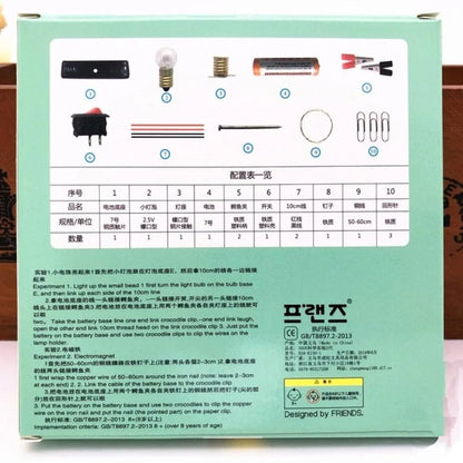 DIY Electrical Circuit Learning Set for Kids – Safe Educational Science Experiment Kit for Building Basic Circuits, Hands-On STEM Learning Toy for School Lab Projects and Home Experiments