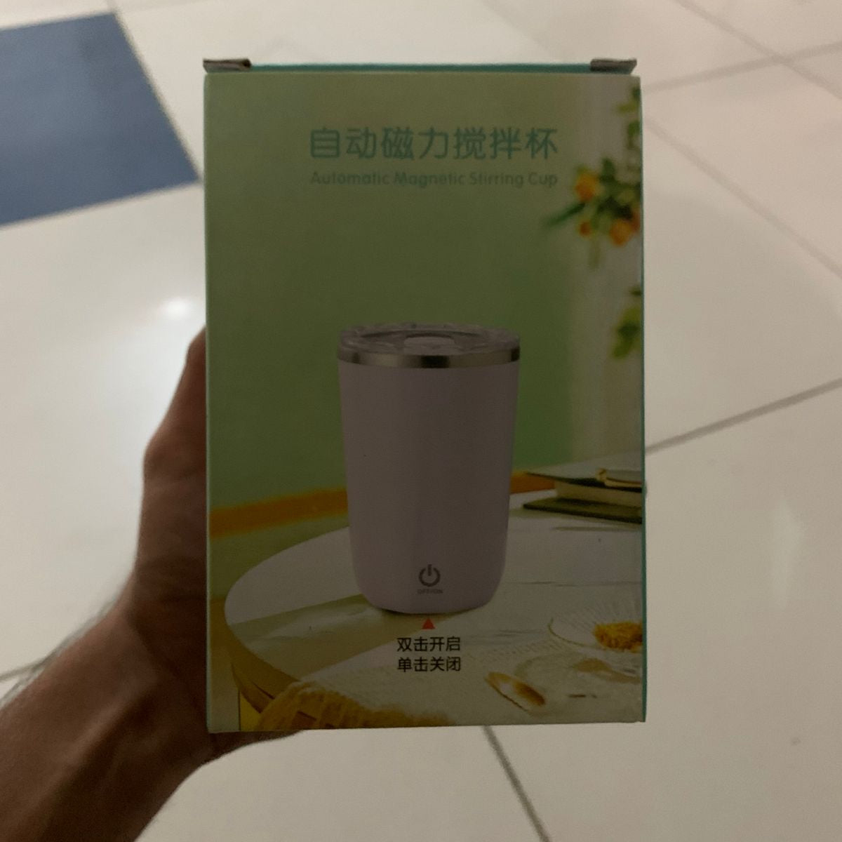 350ml Stainless Steel Automatic Self Stirring Mug Coffee Milk Juice Mixing Cup Magnetic Stirring Cup For Home Office And Travel (Random Color)