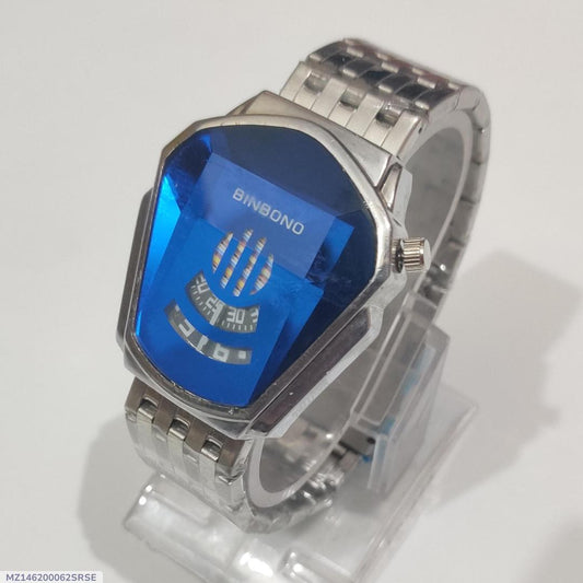 Stylish Mens Quartz Watch With Chain Strap Elegant Durable Quality Reliable Performance Timeless Design - Black silver dolden rose golden