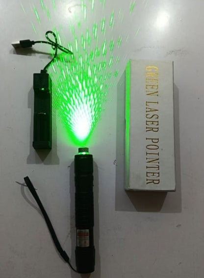 Green Laser Light Aluminum Alloy Body Black Color Two Mode Lighting Star Light Or Single Beam Durable Quality Reliable Utility