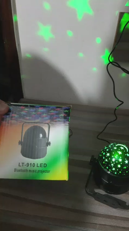 LT 910 LED Bluetooth Music Projector Providing Bright Visuals With Wireless Connectivity And Compact Design For Entertainment Use