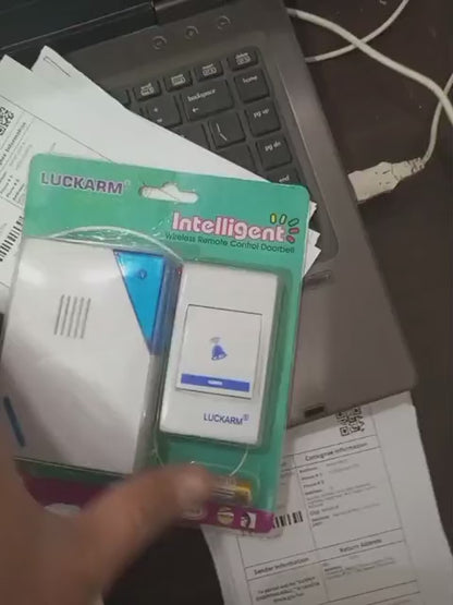 Luckaram Intelligent Wireless Remote Control Door Bell Providing Durable Quality Reliable Performance Easy Installation