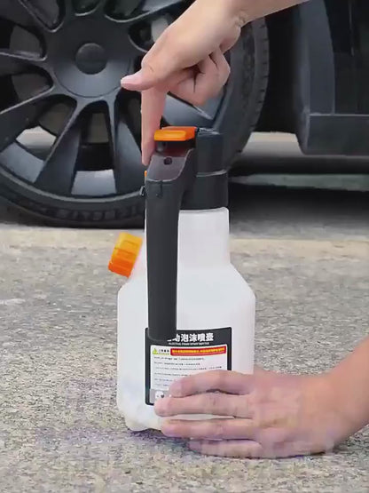 2L Electric Foam Sprayer Handheld Pump | Motorized Snow Foam Cannon for Car Wash, Gardening & Home Cleaning