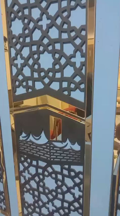 Black Gold Leaf White Islamic Wall Art Canvas / Set: Arabic Calligraphy Art for Bedroom and Drawing Room Decor, Perfect Home Decoration Wall Frames