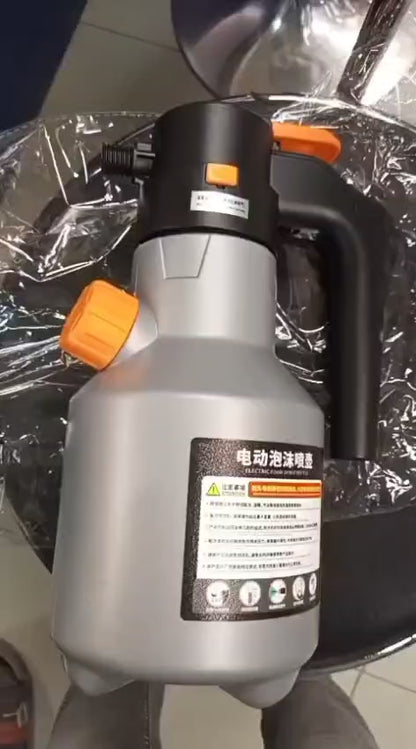2L Electric Foam Sprayer Handheld Pump | Motorized Snow Foam Cannon for Car Wash, Gardening & Home Cleaning